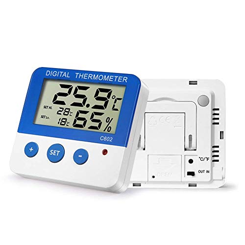 Lxszrph termometru pentru Reptile higrometru cu alarmă de temperatură scăzută Termometru digital pentru acvariu Indicator de