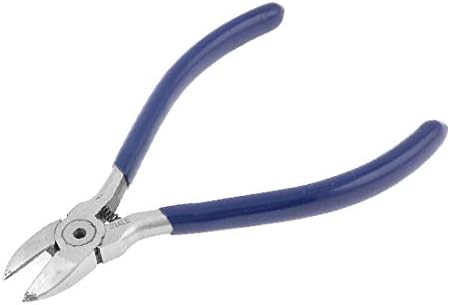 X-DREE oțel Albastru Plastic acoperite Grip Diagonal Cutting Cleste Handy Tool 5 (oțel Albastru Plastic acoperite Grip Diagonal