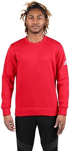 Adidas pentru bărbați Essential Fleece Pullover Crew Gell Hanorac � Power Red/White