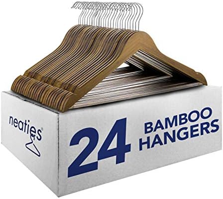 Îngrijiri de lemn de bambus din bambus | Finisaj natural | cu cârlig pivotant de 360 ​​° și crestături netede de tăiere | 12pack