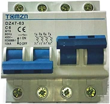 Junniu 2p 6A MTS Dual Power Manual Comutator de transfer întrerupător MCB 50Hz/60Hz 400 ~
