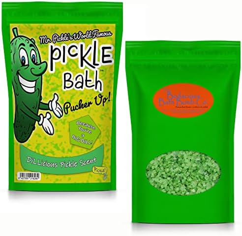 Sărurile de baie de murătură a domnului Pickle - Premium Dill Pickle Parfumate Băi Înmuiere pentru copii - Cadou de duș pentru
