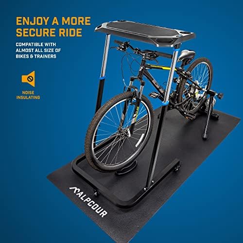 Covor de antrenor pentru biciclete Alpcour-36 ”x78” Covor multifuncțional și protecție la pardoseală-rezistent la apă, cu textură