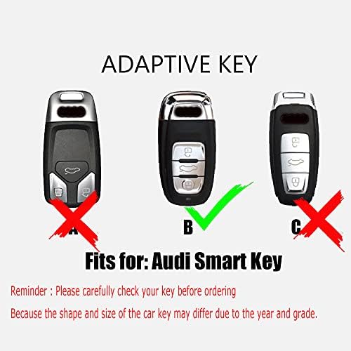 HIBEYO pentru Audi cheie fob capac pentru Audi A4 A4L A5 A6 A6L A7 A8 Q5 Q8 R8 RS4 RS5 RS6 RS7 S4 S5 S6 S7 S8 SQ5 Smart Keys