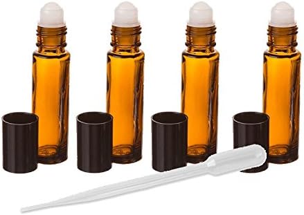 Grand Parfums 24 chihlimbar Aromaterapie Esential Ulei de sticlă Sticle de sticlă pentru parfum, balsam de buze, luciu de buze