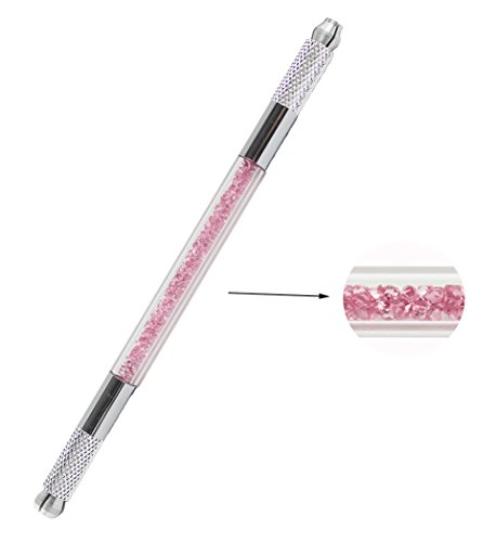 Xiaoyu 3 în 1 cristal multifuncțional manual tatuaj machiaj permanent Sprânceană stilou Microblading Pen-Roz