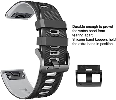 UMCNVV 22m 26mm curele de ceas inteligent pentru Coros Vertix 2 Smartwatch Silicon Silicon pentru Garmin Fenix ​​6 5x 6x Coros