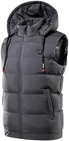 Paltoane și jachete pentru bărbați ymosrh vestă de încălzire cu glugă vesta de încălzire iarnă, termic, mai cald, jachetă ambalabilă