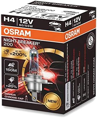 OSRAM 64193nb200 laser întrerupător de noapte 200 bec cu Halogen-H4-12V/60-55W-o singură bucată