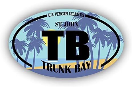TB Trunk Bay Insulele Virgine Americane St. John / autocolante de reper pe plajă | Ocean, mare, lac, nisip, Surfing, Paddleboarding